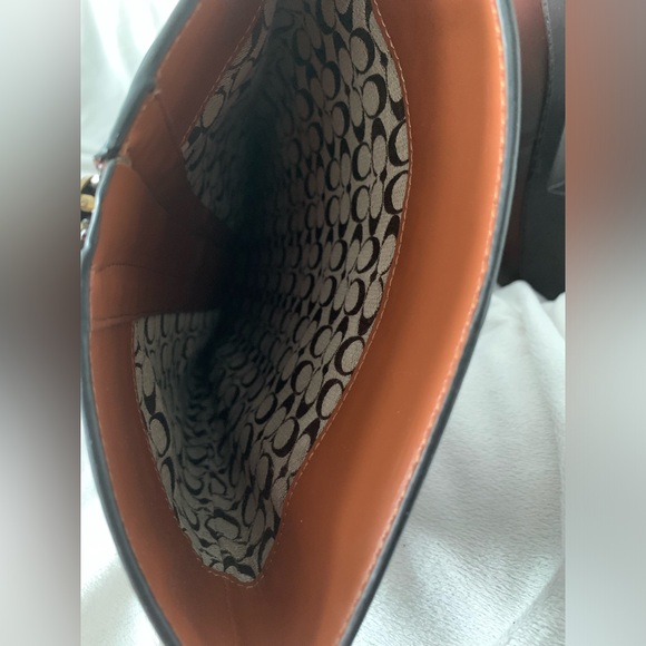 NEW Coach Rilee Leather Knee High Riding Boots Walnut Brown Size 8.5B - Picture 11 of 14